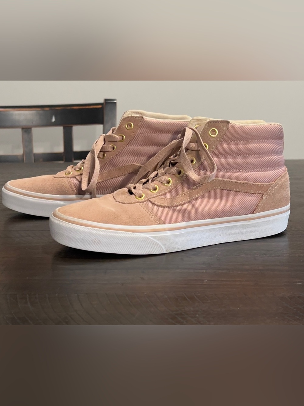 Vans Women’s High-Top Sneakers in Dusty Pink